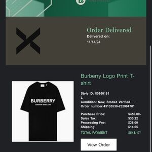 Burberry Black Men's T-Shirt